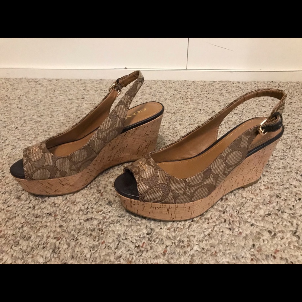 Coach wedge heels